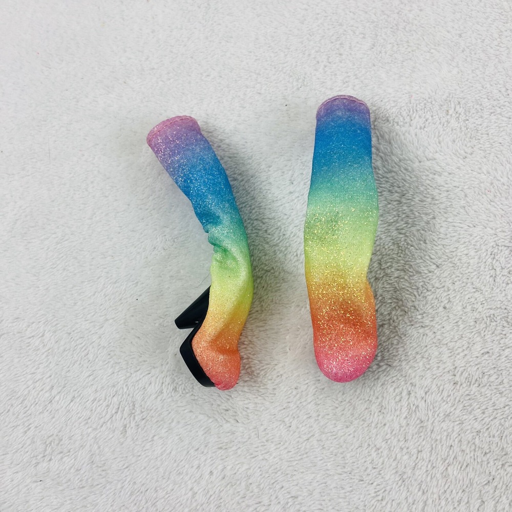 Rainbow High Mini Accessories Studio Ombre Glitter Sparkle Tall Fabric Boots